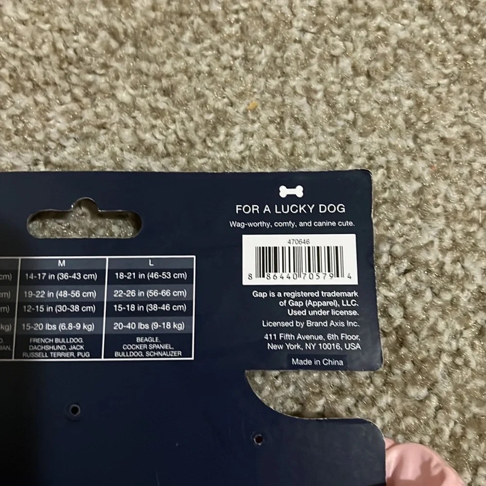 New GAP Dog Pink Jacket Size S - Picture 6 of 8